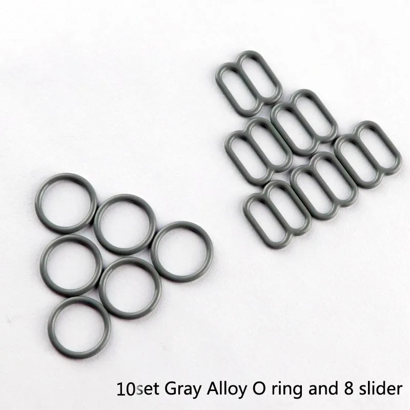 10pair Underwear buckle 8mm bra ring hooks O ring 8 slider strap adjusters buckles Button for Underwear Sexy accessories supply