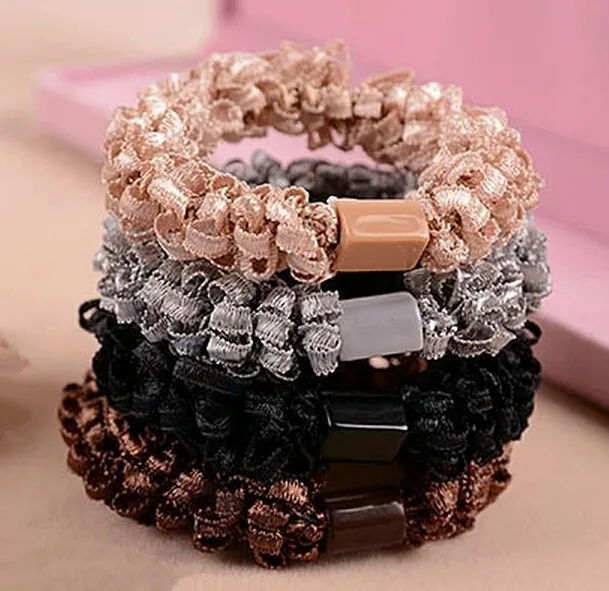 

10 pieces of 2019 new women's cloth hair band corn flakes hair band ladies fashion hair rope