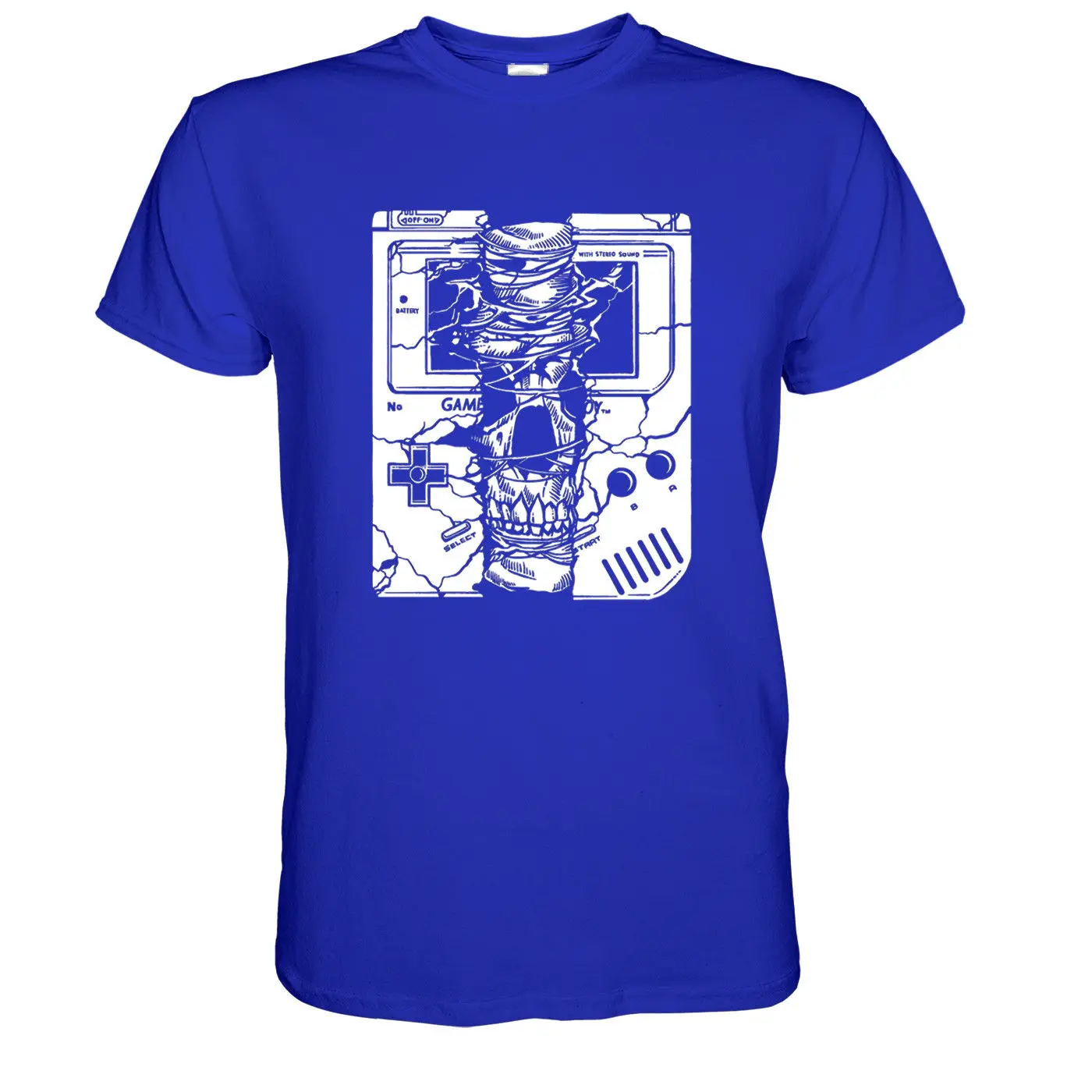 2019 Fashion Gameboy Skull T-Shirt Gamer Player Nerd Battle Royale Tee