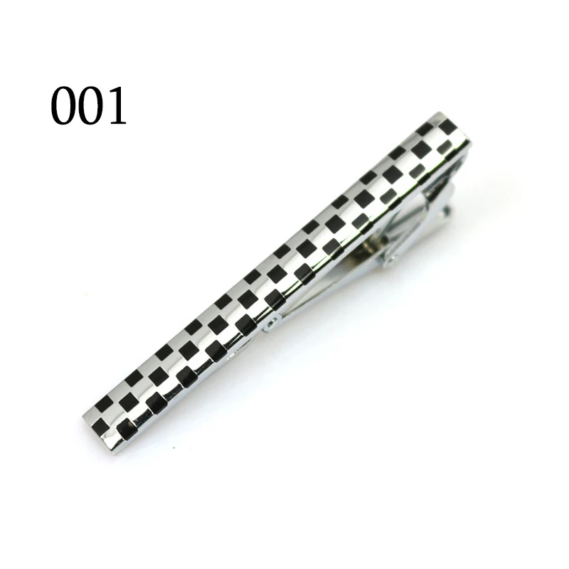 Tie Clip For Men Classic Meter Tie Clips Copper Tie Bar Quality Enamel Tie Collar Pin Crystal Business Corbata