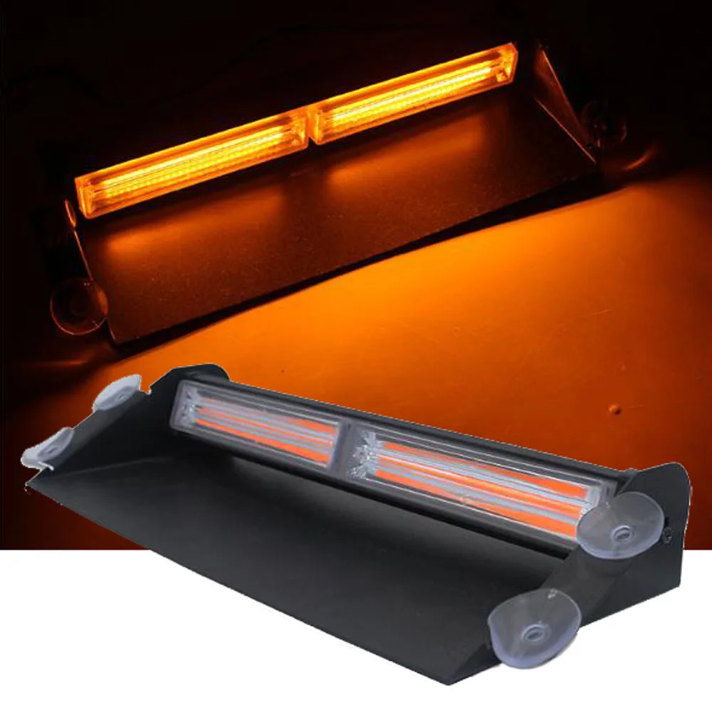 DC 12V-24V 36W Car Flash Light Red Blue LED COB Car Windscreen Warning Light Police Light Emergency Flasher Strobe Lamp