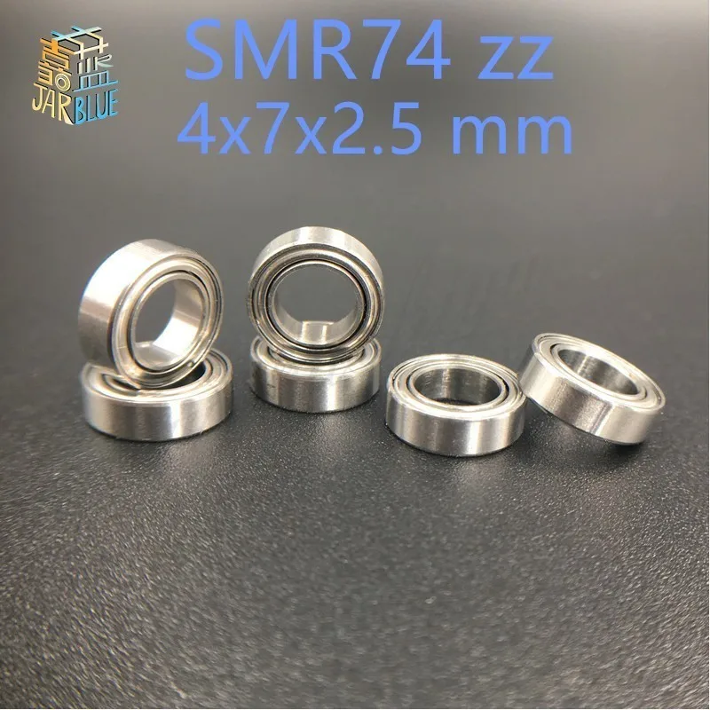 

10 PCS MR74ZZ ABEC-5 4X7X2.5 mm Deep groove Ball Bearings MR74 / L-740 ZZ