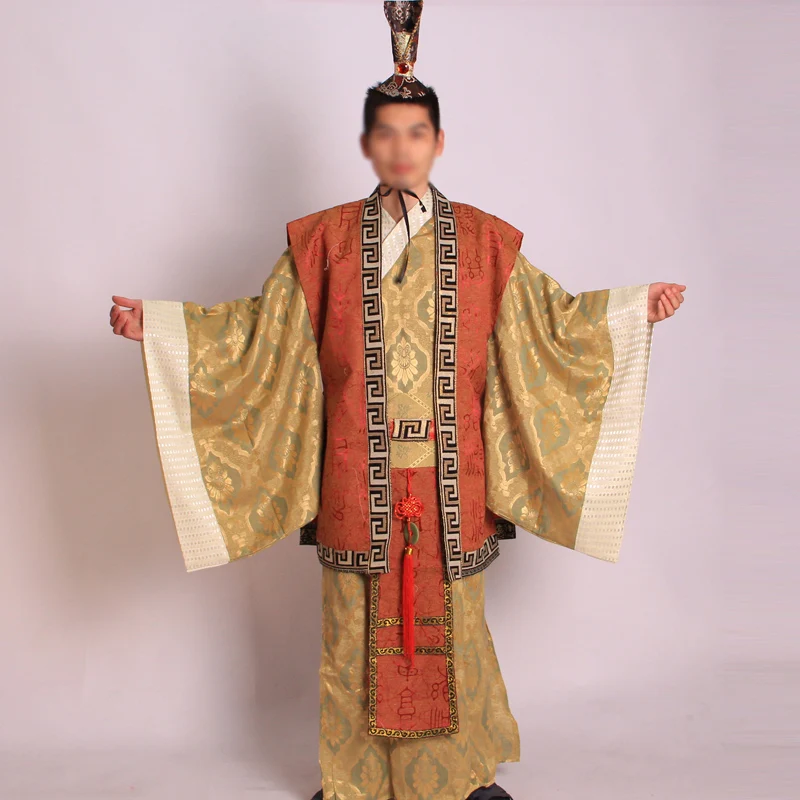 Men Time-limited Direct Selling Dance Costumes Hmong Clothes Ancient Chinese Costume Men's Suit Hanfu Traditional Emperor