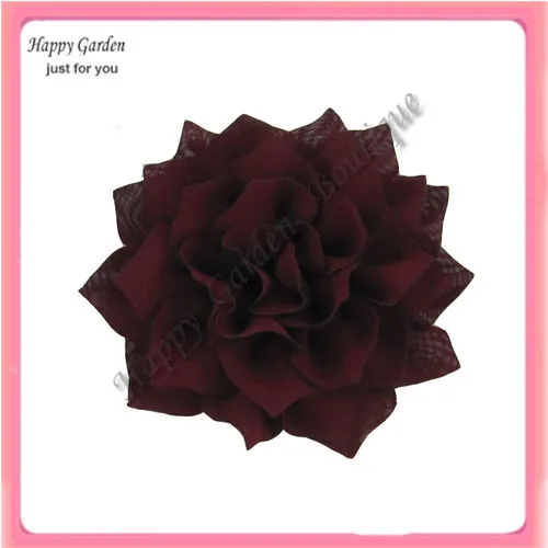 Freies verschiffen!! 24 teile/los 10 cm durchmesser 5 farben hohl chiffon blumen kann auftrag mischen