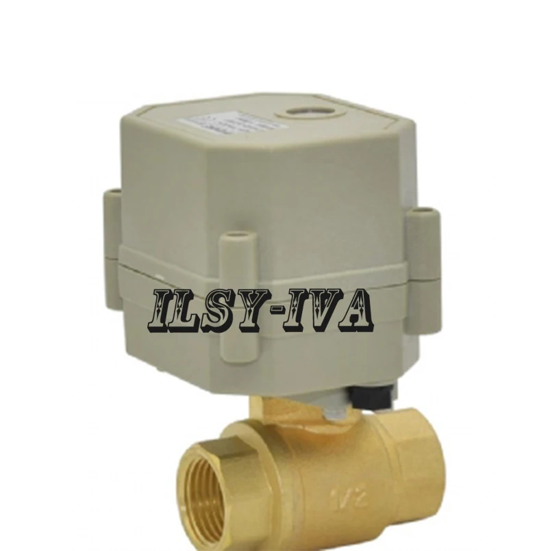 Normally Open Normally Closed Two Way Brass Electric Ball Valve,AC/DC9~24V Motorized Ball Valve With Position Indicator