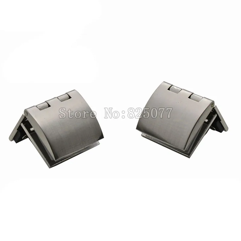 

2PCS Zinc Alloy wine cabinet door hinge display window hinge glass clip suitable for glass thickness 5-8mm JF1254