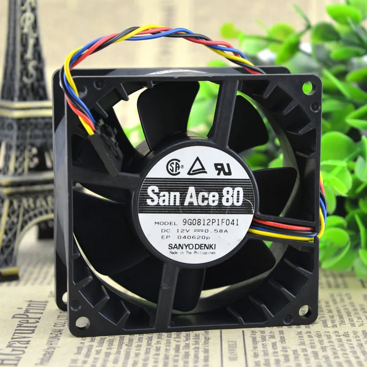 Case fan For Optiplex 740SF 755SF 320 330 360 960 GX520 GX620 M8041 HU540 M8788 P8402 KG316,9G0812P1F041 4Wire Fan