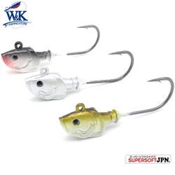 2pcs/pk 60g Jig Head 7/0 JIG Hook for Soft Lure Saltwater Fishing Lures at 11cm 14cm ULO Shad Seabass Cod Halibut FIshing Hooks