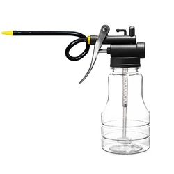 Equipamento de enchimento de óleo 300ml, bomba de alta pressão transparente, lubrificação, lata de óleo, máquina de plástico, mangueira extendida de panela de óleo