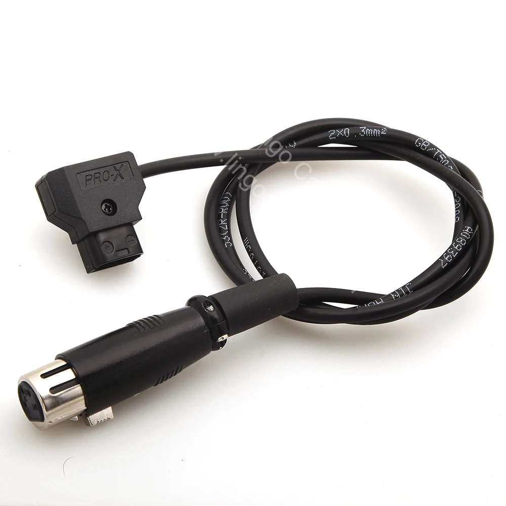 Uc9561 d-tap macho para fêmea 4 pinos xlr cabo para fonte de alimentação adaptador de bateria 0.5 m