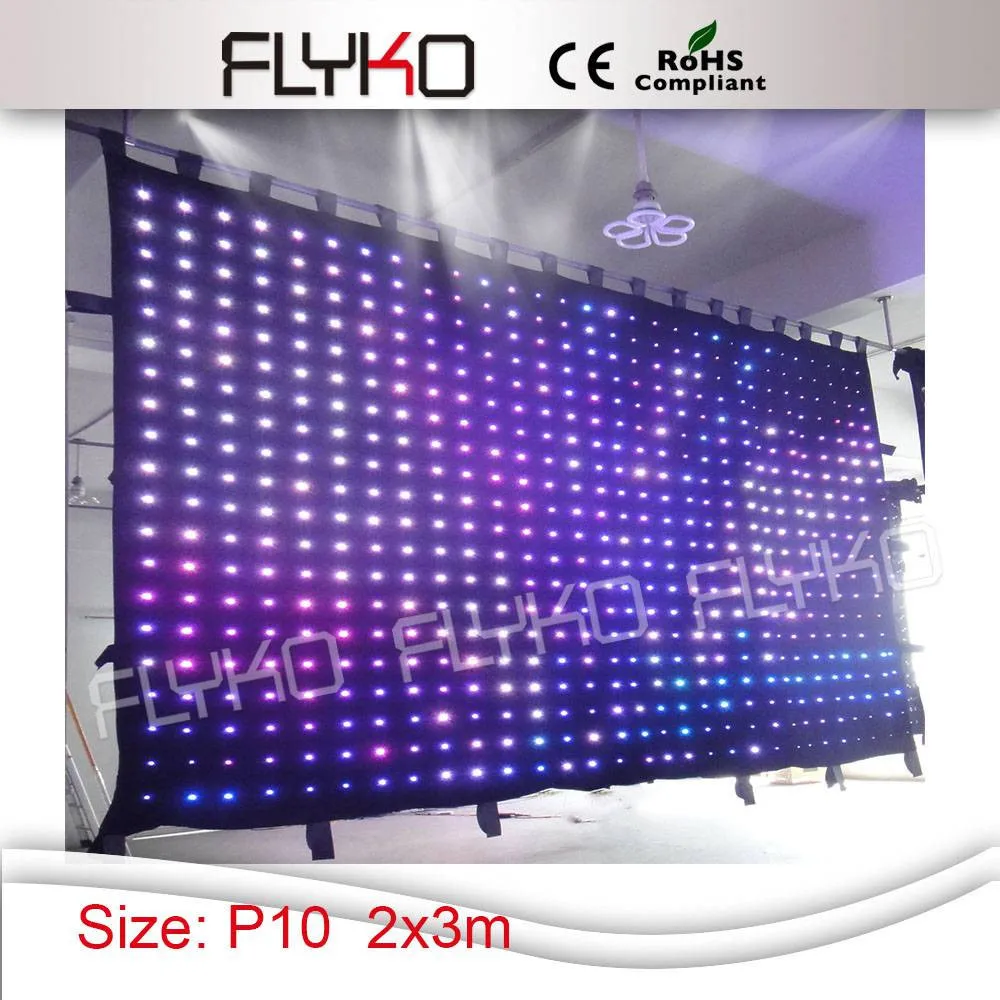 LED Video Curtain RGB (White Curtain)LED Lamp Cloth with  Controller and power box