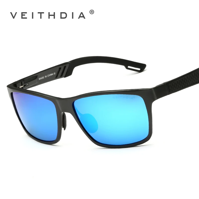 VEITHDIA Brand Men\'s Sunglasses Polarized Mirror UV400 Lens Sports Outdoor Fishing Sun Glasses Aluminum Male Eyewears 6560