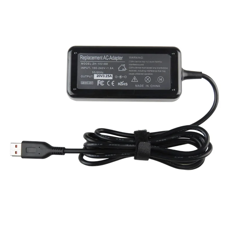 65W Power Supply Adapter Charger for Lenovo Yoga 900 Yoga 700 Yoga 3 Pro and Yoga 4 Pro Tablet 20V 3.25A