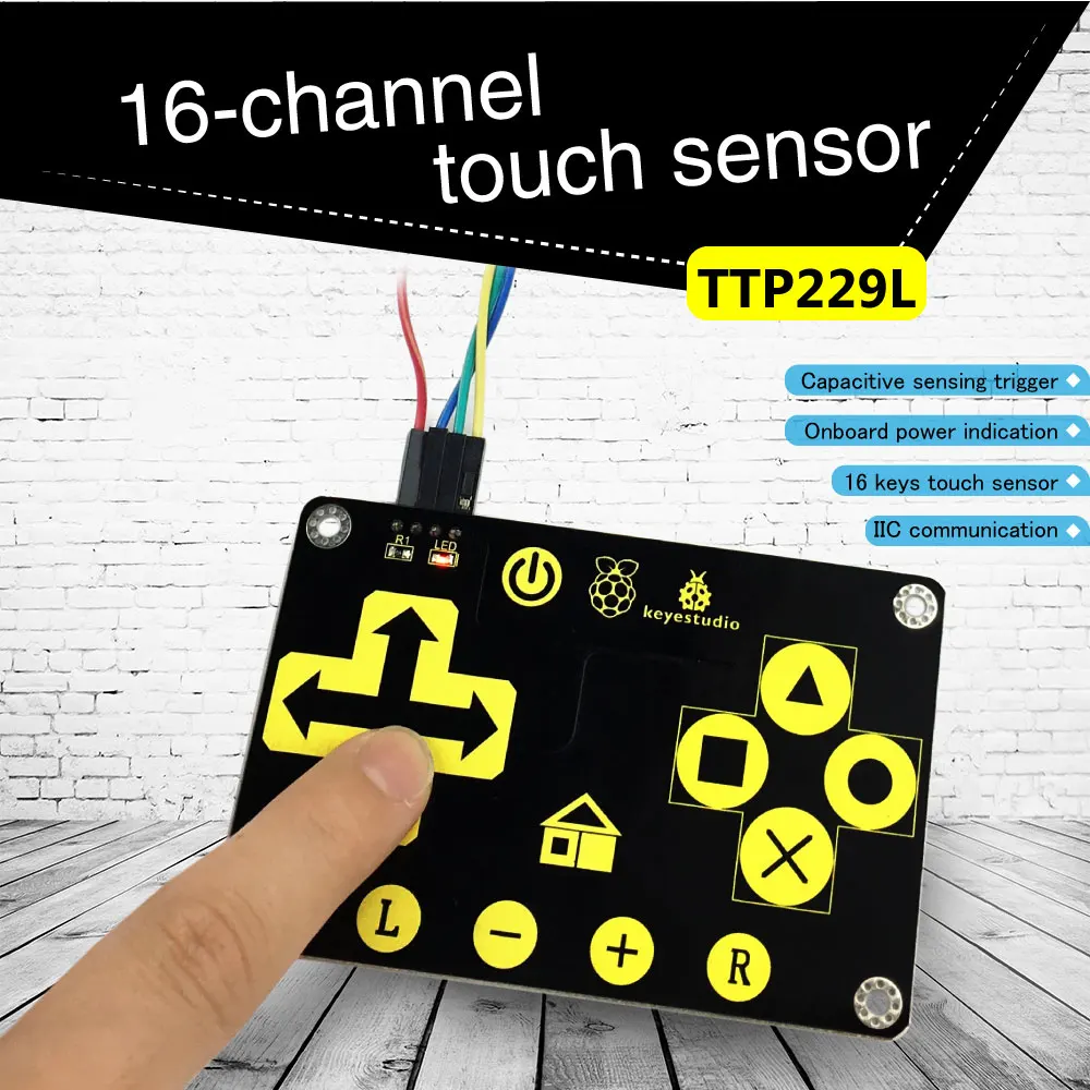 Keyestudio TTP229L 16-klawiszowy czujnik dotykowy dla arduino Uno R3
