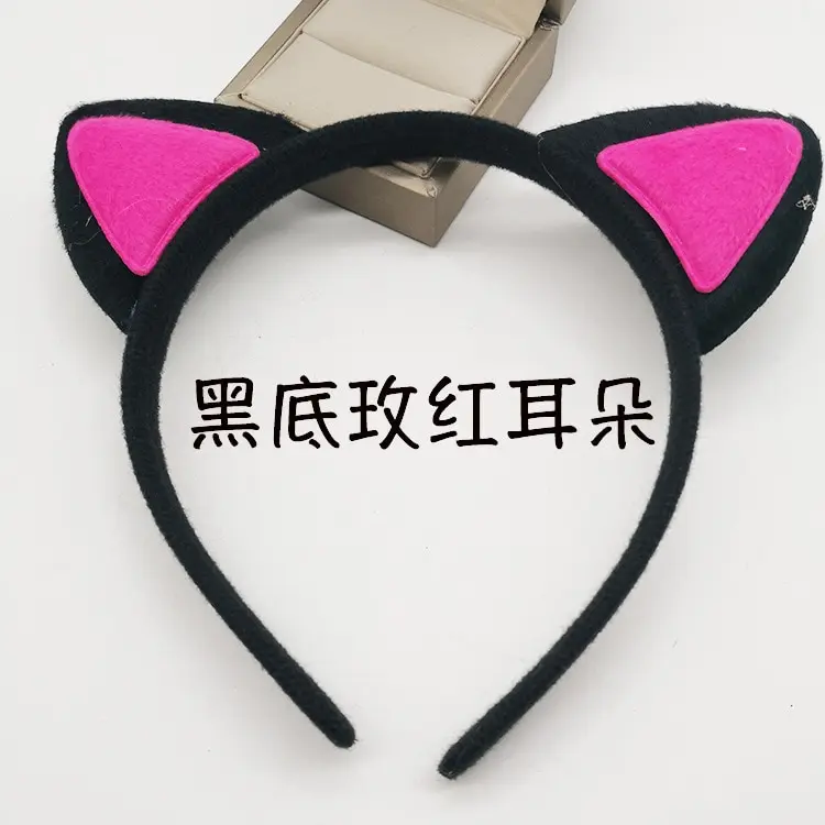 1PC Women Girls Hair Hoop Cat Ear Headband Hairband Costume Party Hair Band Accessories