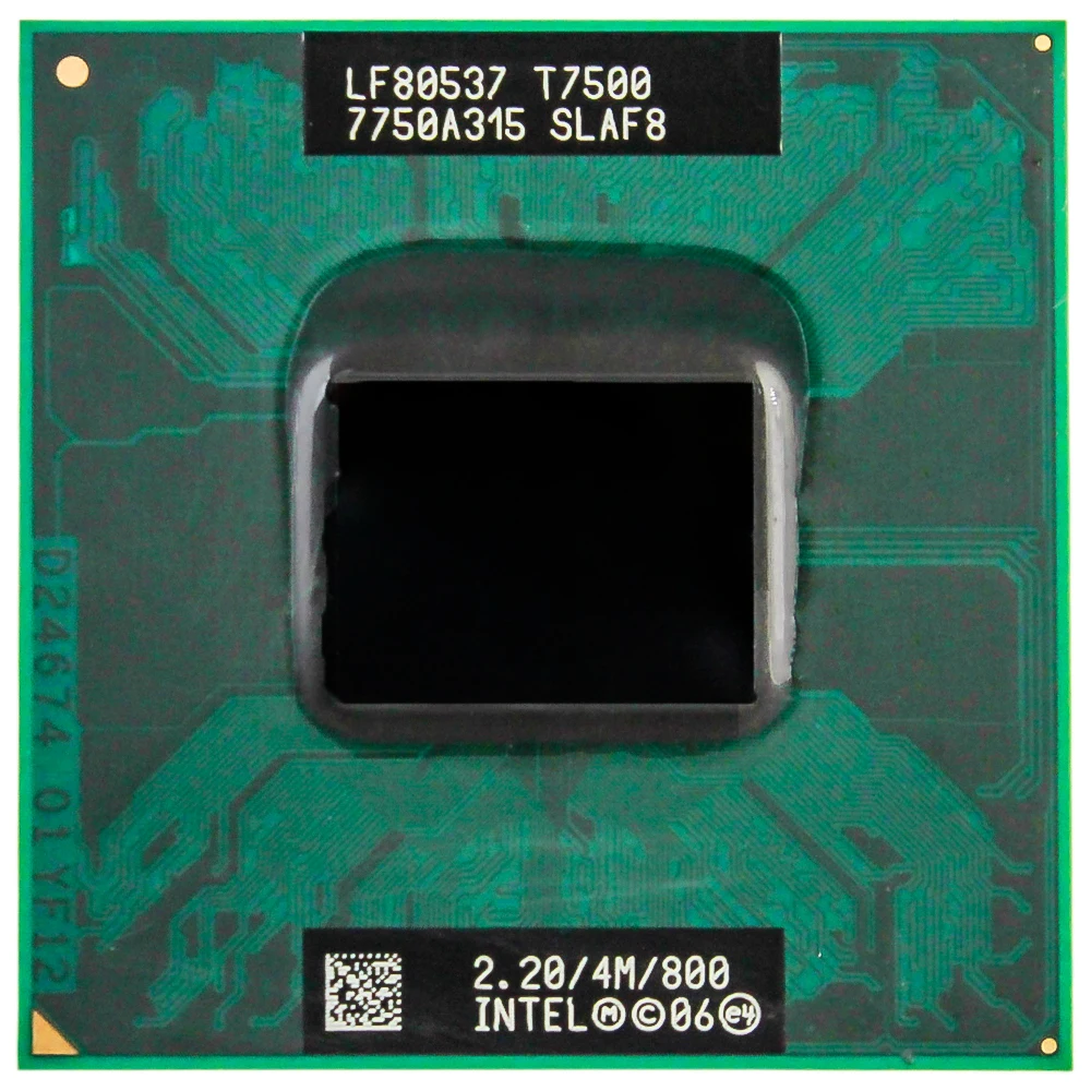 Intel CPU Core 2 Duo T7500 CPU 4M Socket 479 Cache/2.2GHz/800/Dual-Core Laptop