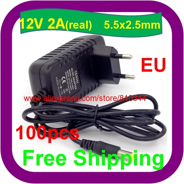 12V 2A EU Plug AC/DC Power adapter charger 12V 2000mA Power Adapter for CCTV camera