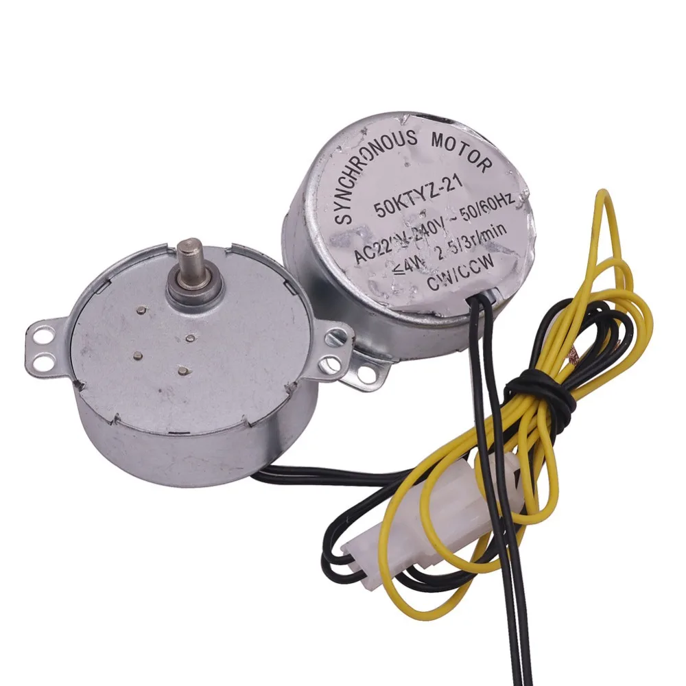 1 Pcs AC 220V Mini incubator motor Incubator Accessories Synchronous Motor 50ktyz-21 AC220v 4w 2.5r / Min For Hatching Machine