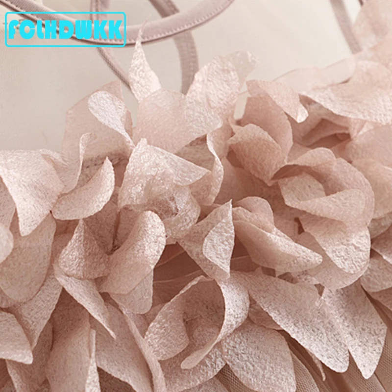 Baby Girls Dress Summer Flower Costume for Kids Clothing 2018 Brand Children Party Dresses pink Girls Clothes Princess Dress