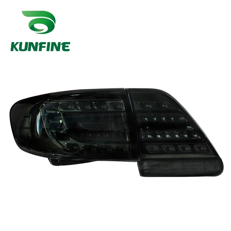 KUNFINE Pair Of Car Tail Light Assembly For TOYOTA COROLLA 2011 2012 2013 LED Brake Light With Turning Signal Light