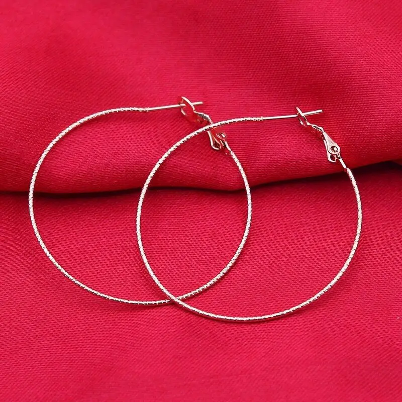 Wholesale Jewelry -- Titanium steel Tiny Circle Hoop Earrings For Women Jewelry no stone Rose / Gold / White Color