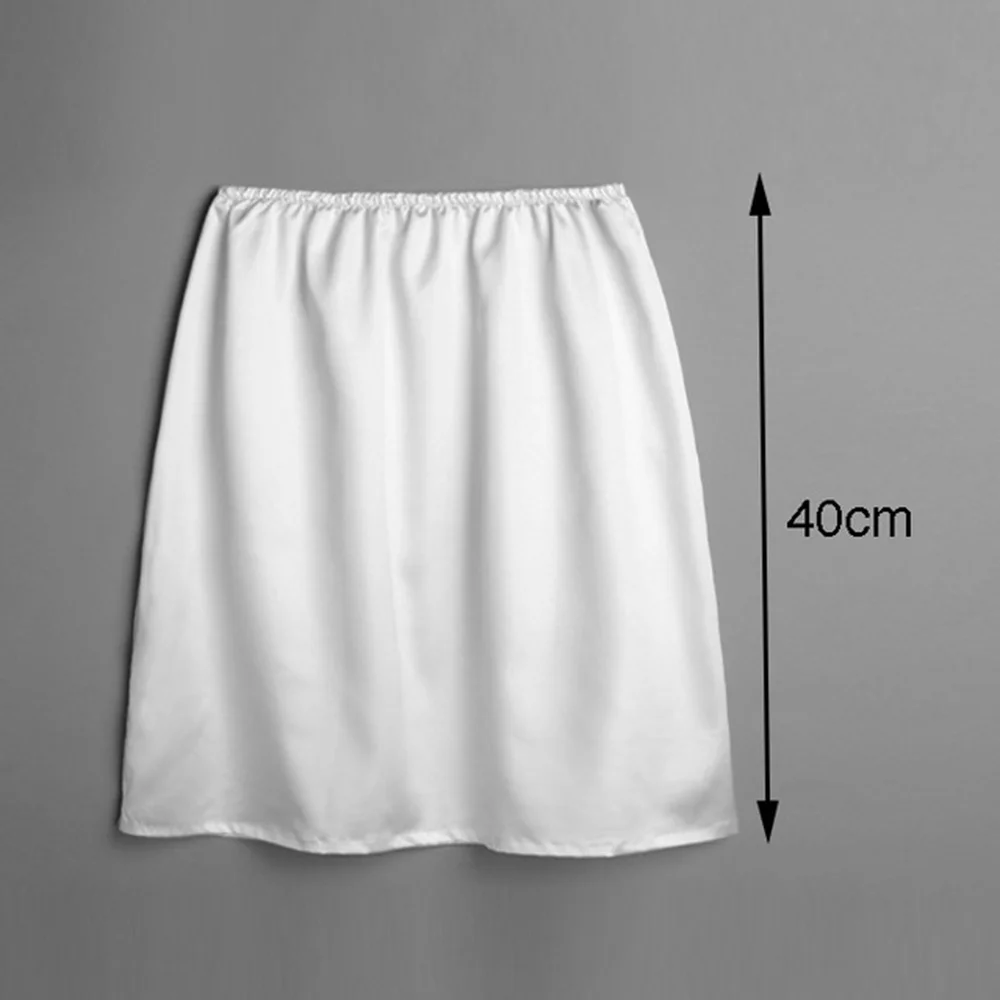 Jupe d'été demi-slip en satin pour femmes, sous-jupe anti-déplacement, doublure intérieure modale, mince, anti-leges, anti-vide, jupe de sécurité