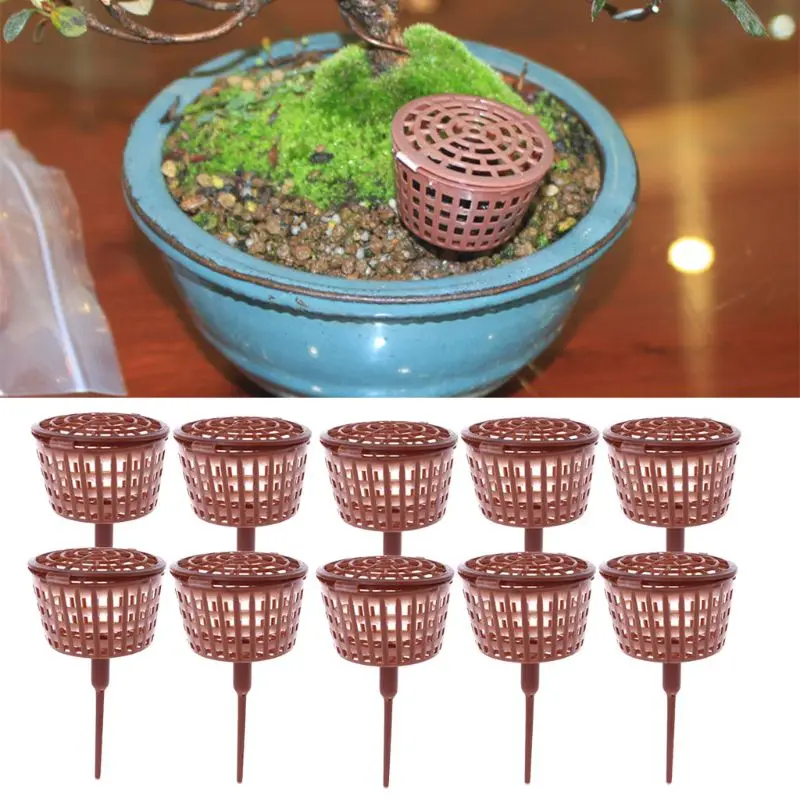 Planting Fertilizer Baskets Bonsai Tools Automatic Fertilization Plastic Cover Basket Box Dome Case Agriculture Gadgets