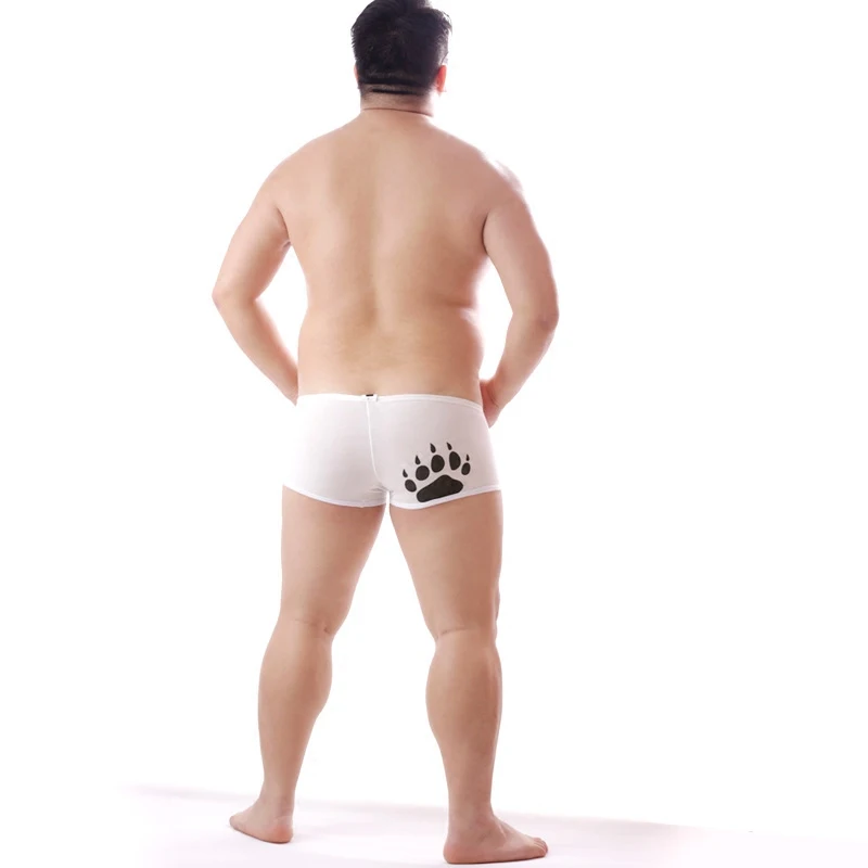 Free Shipping Men\'s Plus Size Bear Claw Bear Paw Boxers Bear Underwear Sexy Shorts Design For Gay Bear M L XL XXL XXXL