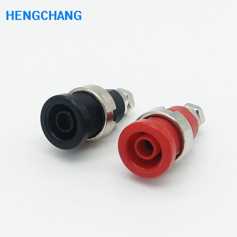 10Pcs 4mm Multimeter Instrument Socket 4MM Binding Post Banana Socket Panel Mount Test Probe Connector