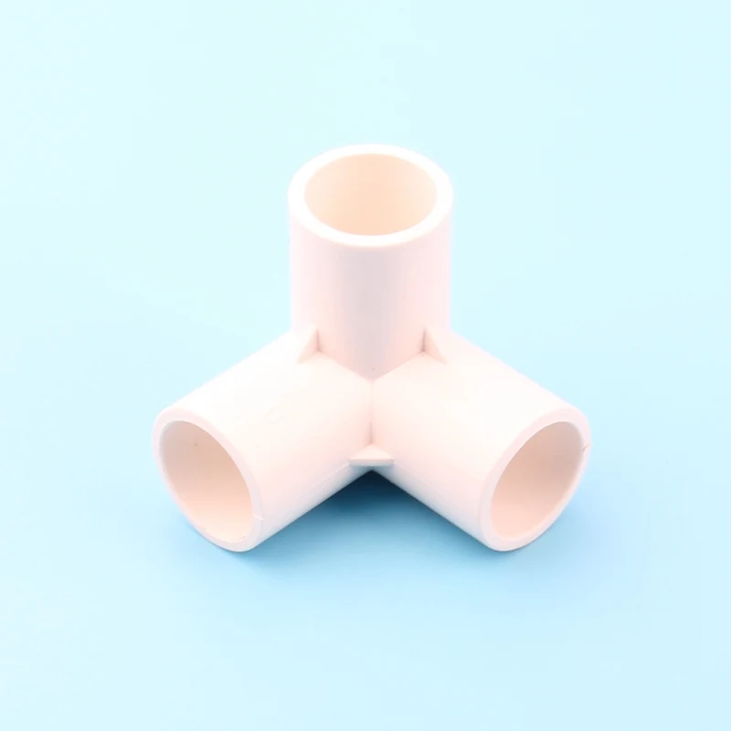 25mm Inner Dia. White Solid PVC Connector NuoNuoWell Home Garden Watering Kit Pipe Tee Cross Five-way Six-way Pipe Fittings