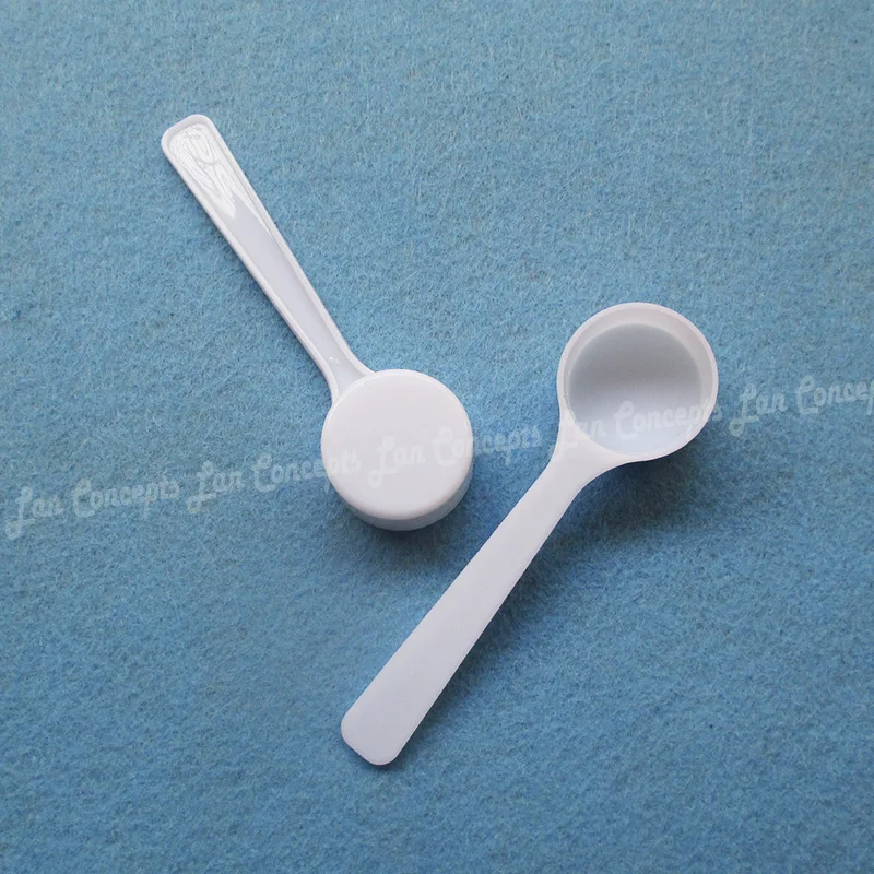 

PP Measuring Spoon, Plastic Scoop, 4G, 8ml, 97x28x16mm, White, Free Shipping, 100Pcs Lot