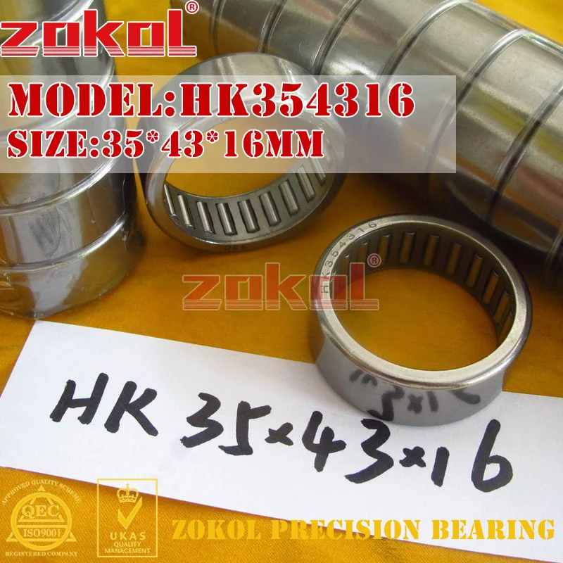 

5Pcs/Lot HK354316 Needle Roller Bearing 35*43*16 ZOKOL