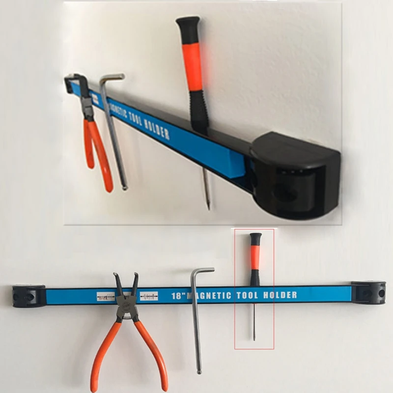 8 "12" 18 "ferramenta magnética titular barra organizador rack de armazenamento faca chave alicate ferramenta