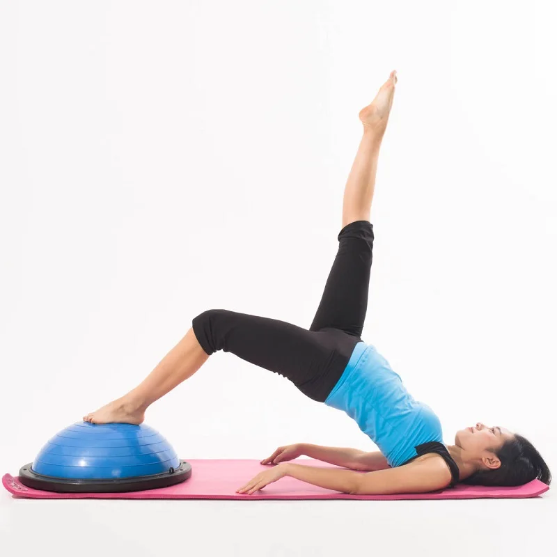Yoga Half Ball Fitness Ball Yoga Ball Balance Trainer Balance Yoga Ball Yoga Knee Pads Home Gym Equipment gymbal 58cm