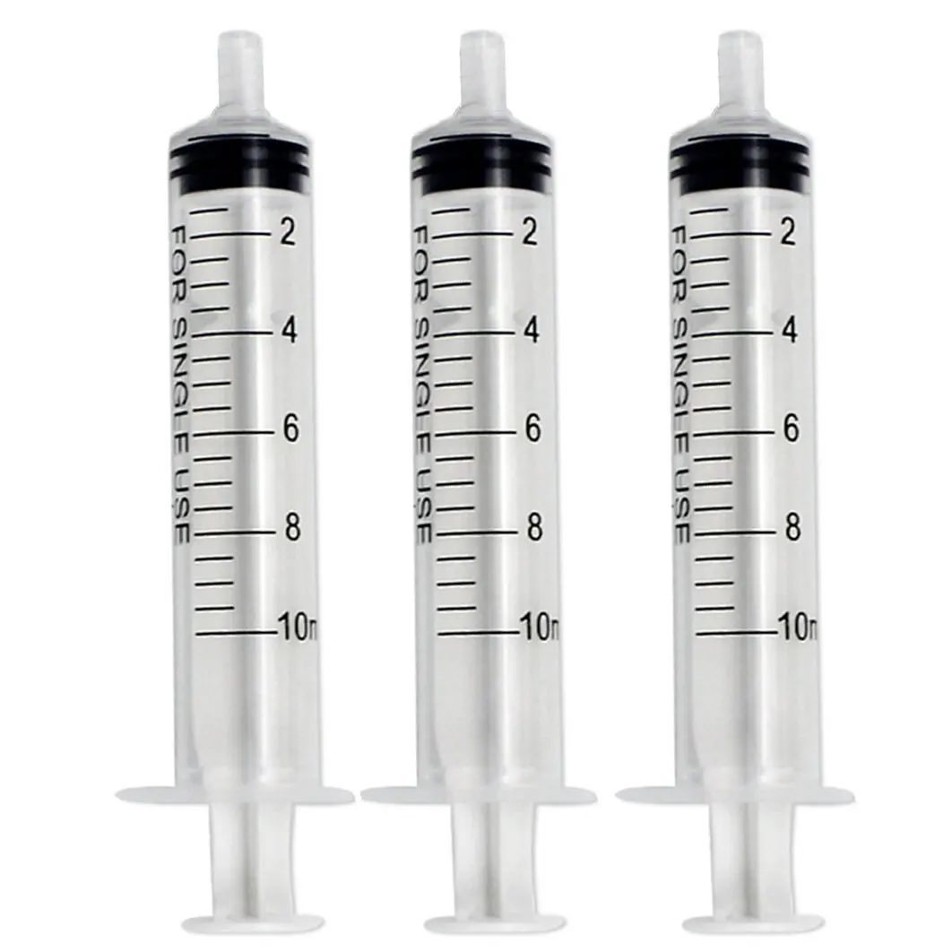 1ml,2.5ml,5ml,10ml Sampler Injector Disposable Syringe  For Measuring Nutrient Hydroponic , Non-Sterile