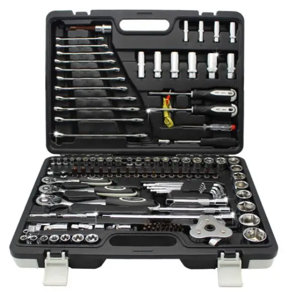 Hand Tool Set Automobile Maintenance Toolbox Multi-function Auto Repair Car Combination Wrench Suit 102123