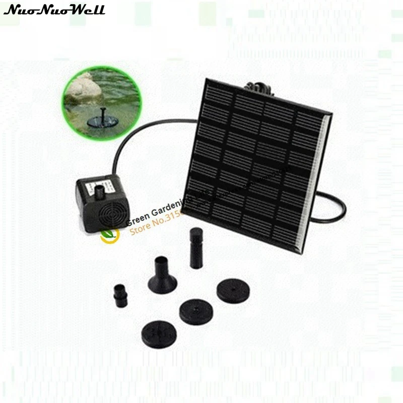 7V 1.2W Home Flower Garden Automatic Solar Water Kits Mini PV Landscape Fountain Fish Tank Water Cycle System Solar Panels