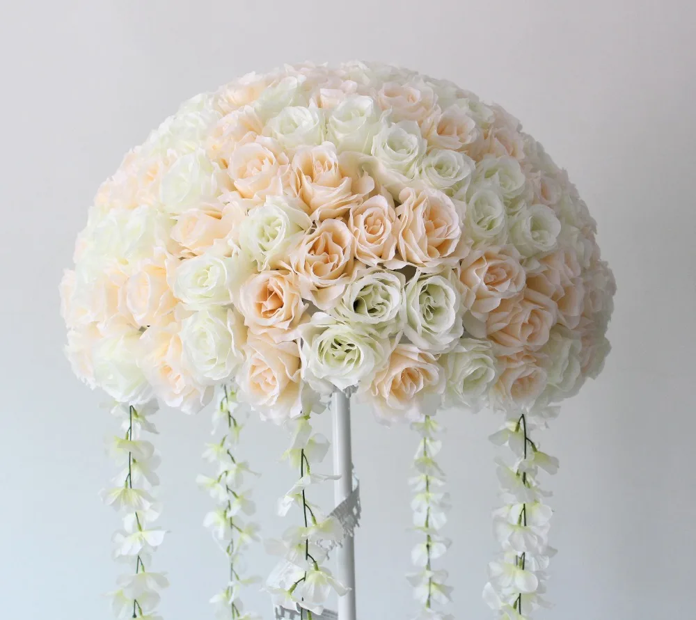 

SPR NEW!!Free shipping!wedding centerpiece,wedding table decoration flowers, Road lead flower balls,(only the flowers)