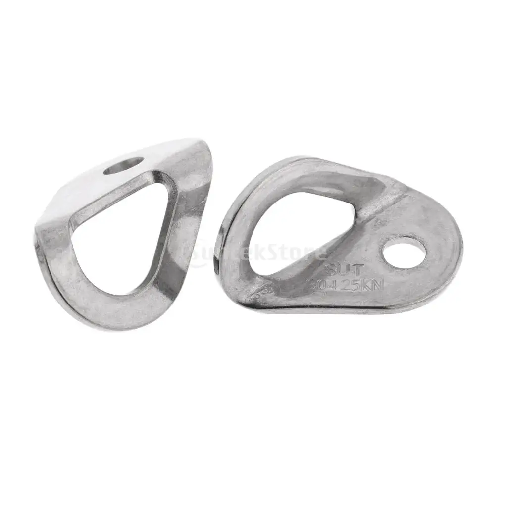 5 Pcs Stainless Steel Anchor Point Bolt Hangers 10mm 25KN/5600Lb Rock Climbing Accessories Rock Climbing Bolt Hangers