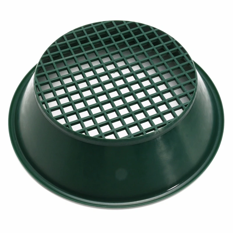 TOP 1Pc Green Gold Pan Sifting Classifier Mesh Screen Mining Sifter Metal Detecting Tool 34x34x10Cm Panning Classifier