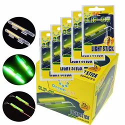 Fishing Glow Sticks for Fishing Pole Fishing Rod Tip Light Fluorescent Light Sticks for Night Fishing Accessories