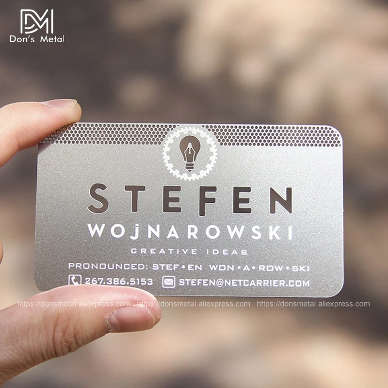 

Personalizing three-dimensional decorative pattern concave/convex cutout quality stainless steel business metal card