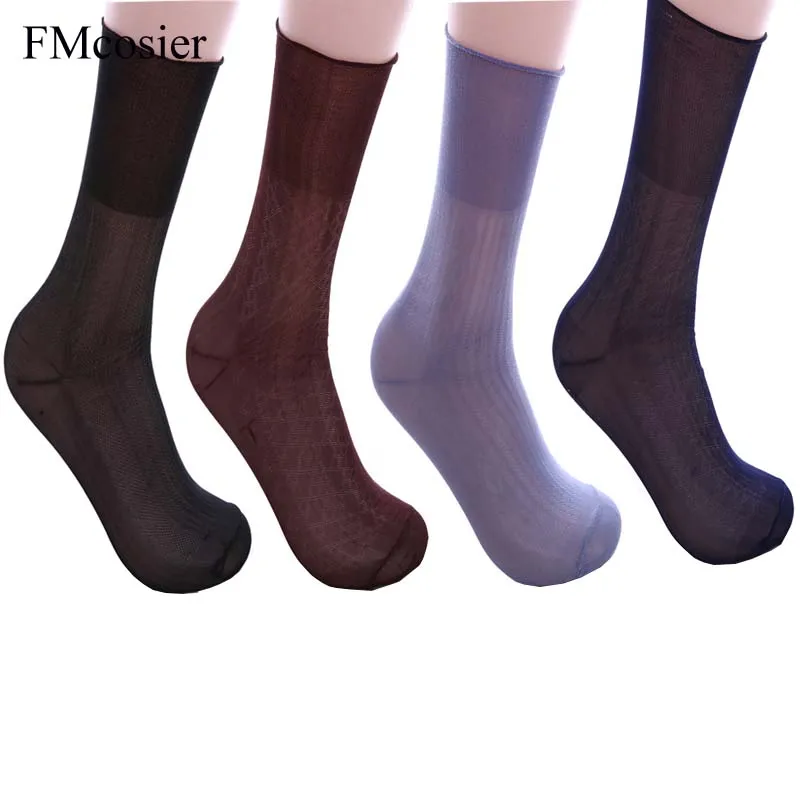 Summer Male Elastic Relax Comfortable Thin Socks For Men Mens Meias Gifts Dress Socken Calcetines Plus size sox 43 44 45