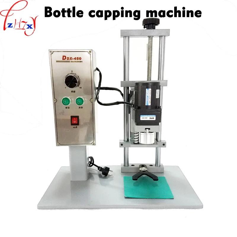 

1pc DDX-450 Desktop Automatic electric bottle capping machine,capping diameter 10-50mm cap screwing machine,cap locking 220V