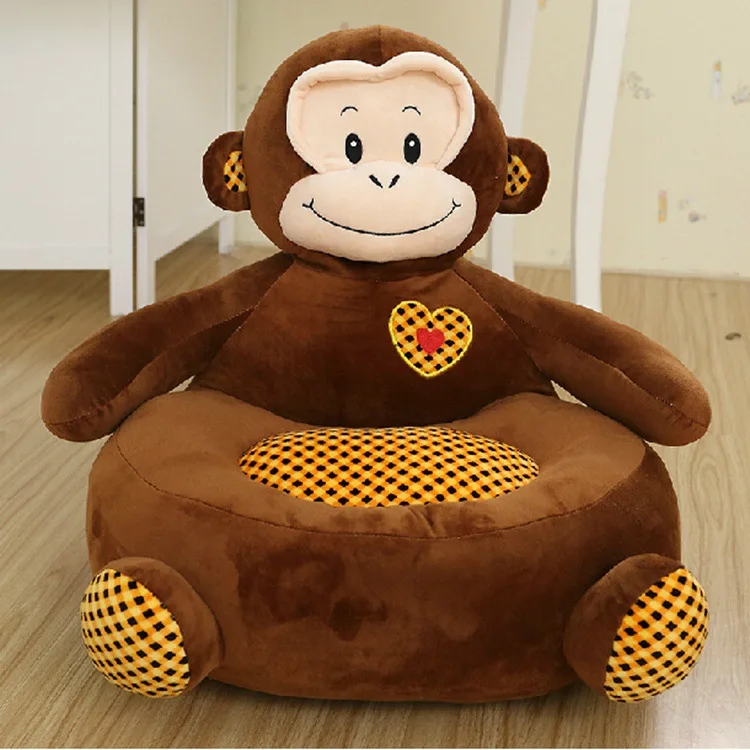 stuffed toy brown monkey style sofa tatami plush toy soft sofa floor seat cushion doll Christmas gift w0076