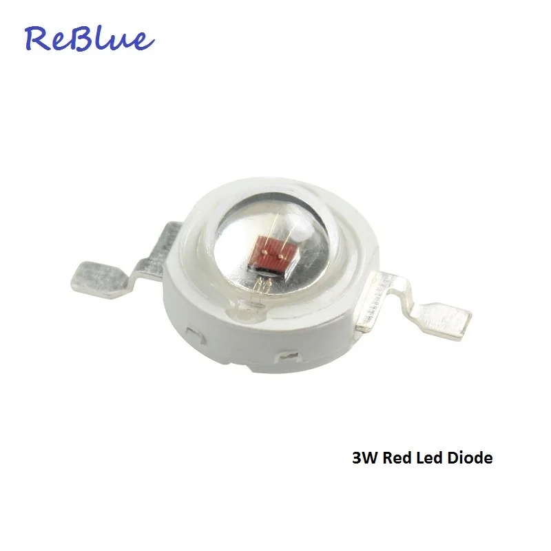 Reblue ledダイオード5ワットledダイオード3ワット850nmの赤外線led 660nmの3w-led-diode irチップ850nm 940nm赤660nmの600nm 590nm 740nm電源