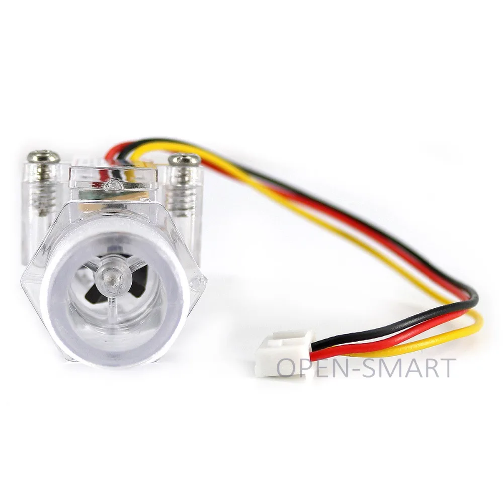 G1/2 Plastic Water Flow Sensor Meter Turbine Hall Flowmeter Easy to Measure Water / Flow Rate with XH-3P Connector for Arduino