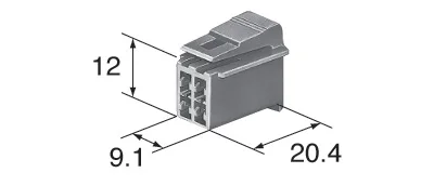 

Free shipping 10 pcs sumitomo 4 pin auto plastic housing plug electrical unsealed cable connector 6090-1011