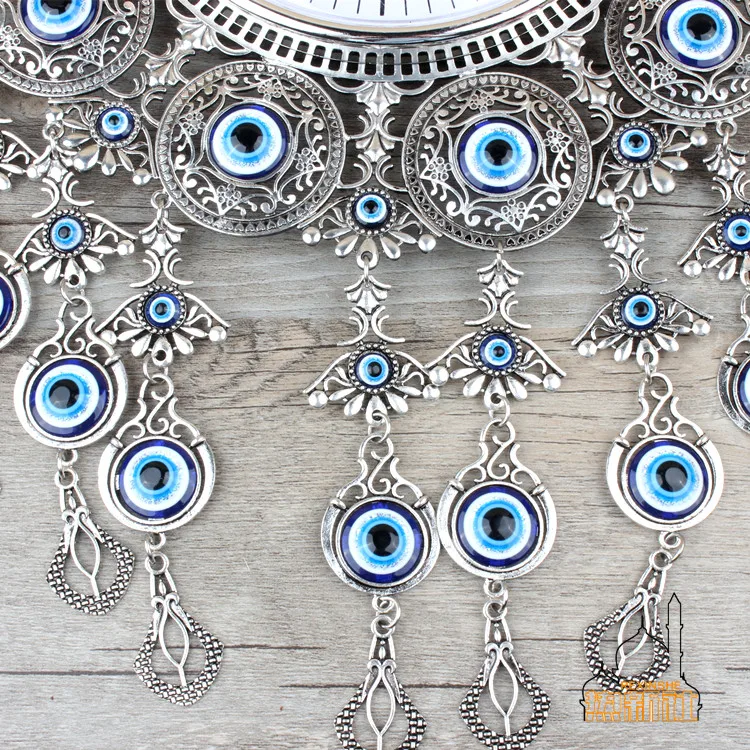 Turkey blue eyes diamond watch pendant Muslim peace pendant hanging eyes home watch Watch