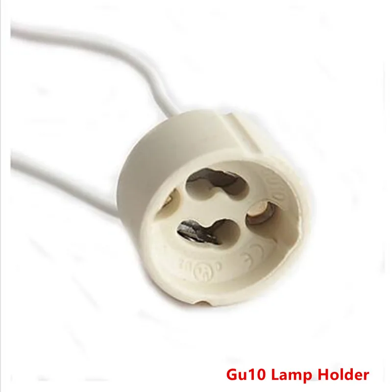 10pcs/lot G4/G9/Gu10/Mr16 Lamp Holder Ceramic Socket Base With Hight quality Silicon Cable for LED and halogen lamps